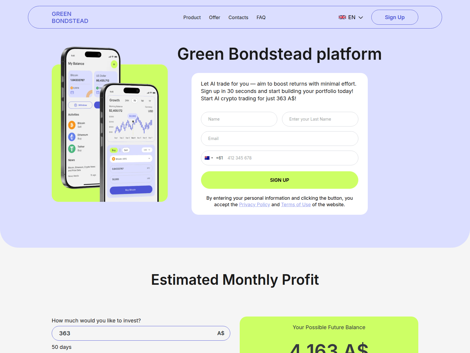 Forensic screenshot of green-bondstead.com