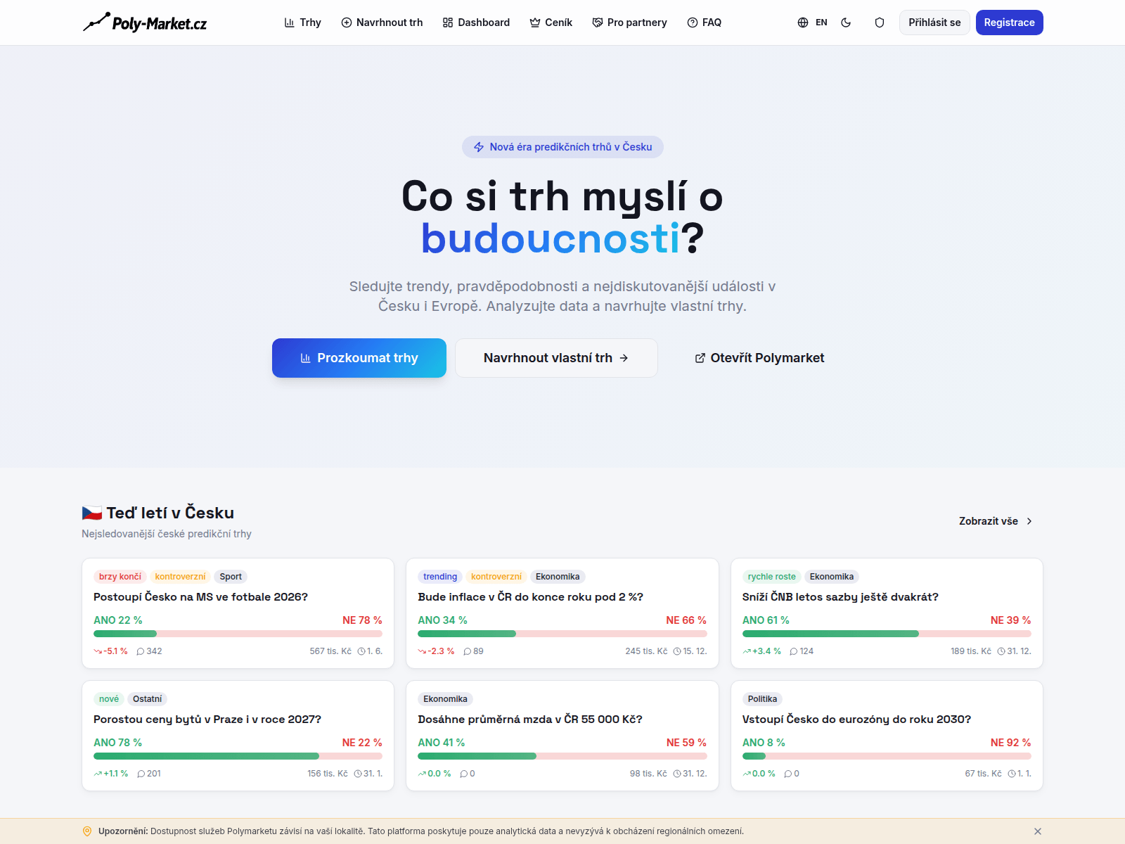 Screenshot of poly-market.cz