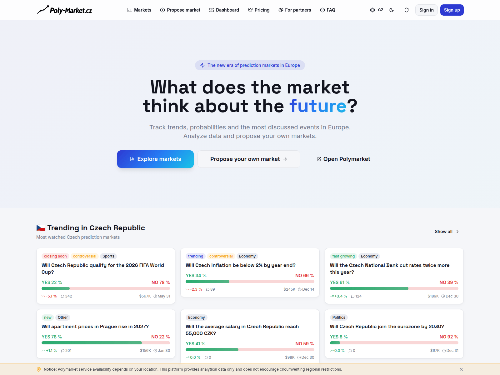 Screenshot of poly-market.info