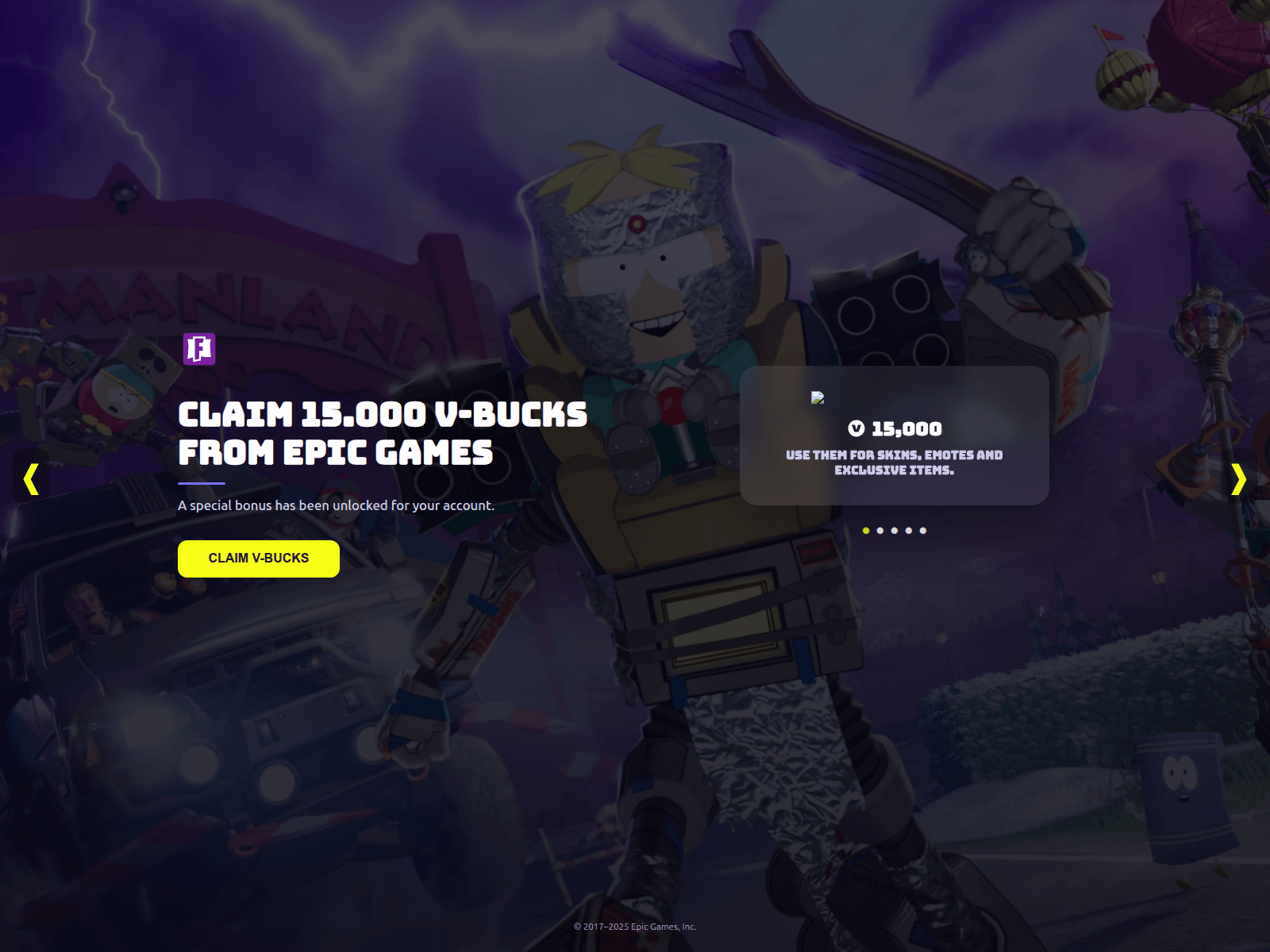 Screenshot of fortniterain.com