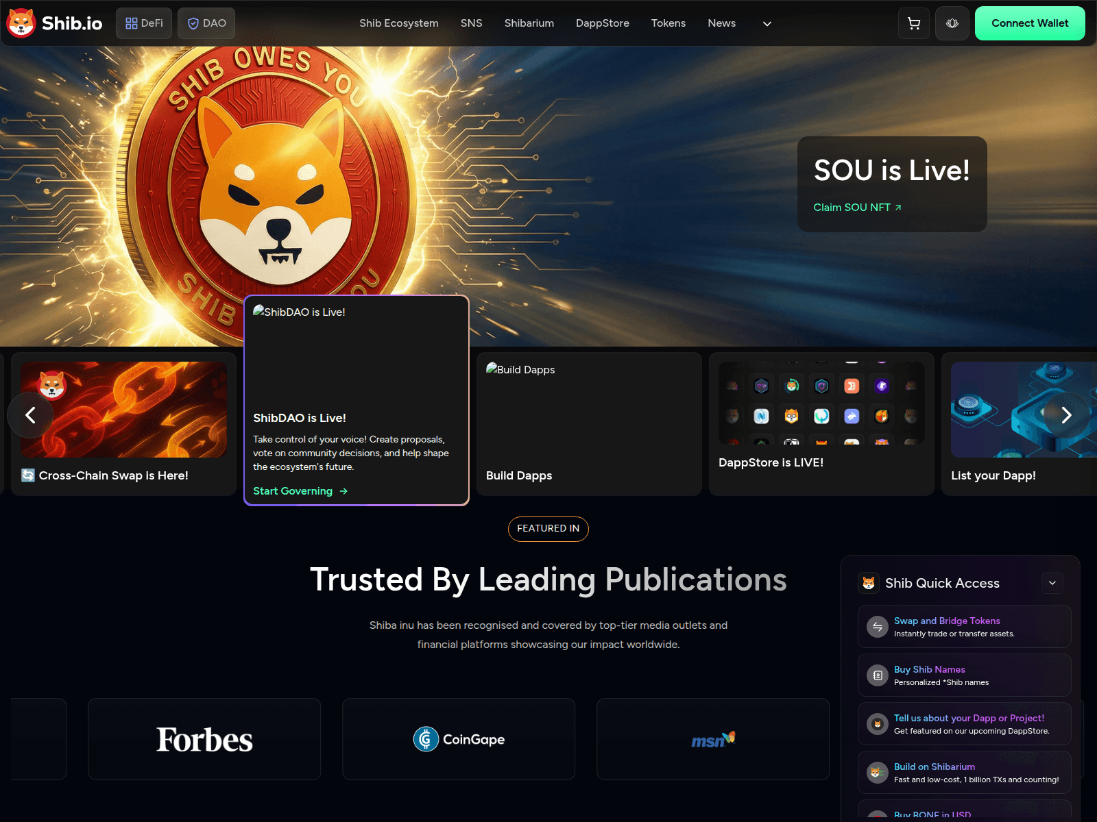 Screenshot of stakeshib.com