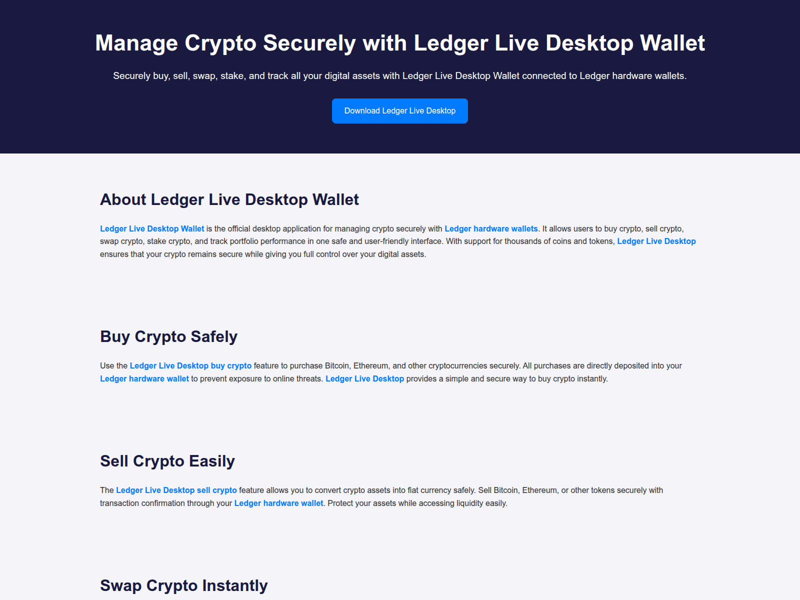 Forensic screenshot of desktop-ledger-app-en.pages.dev