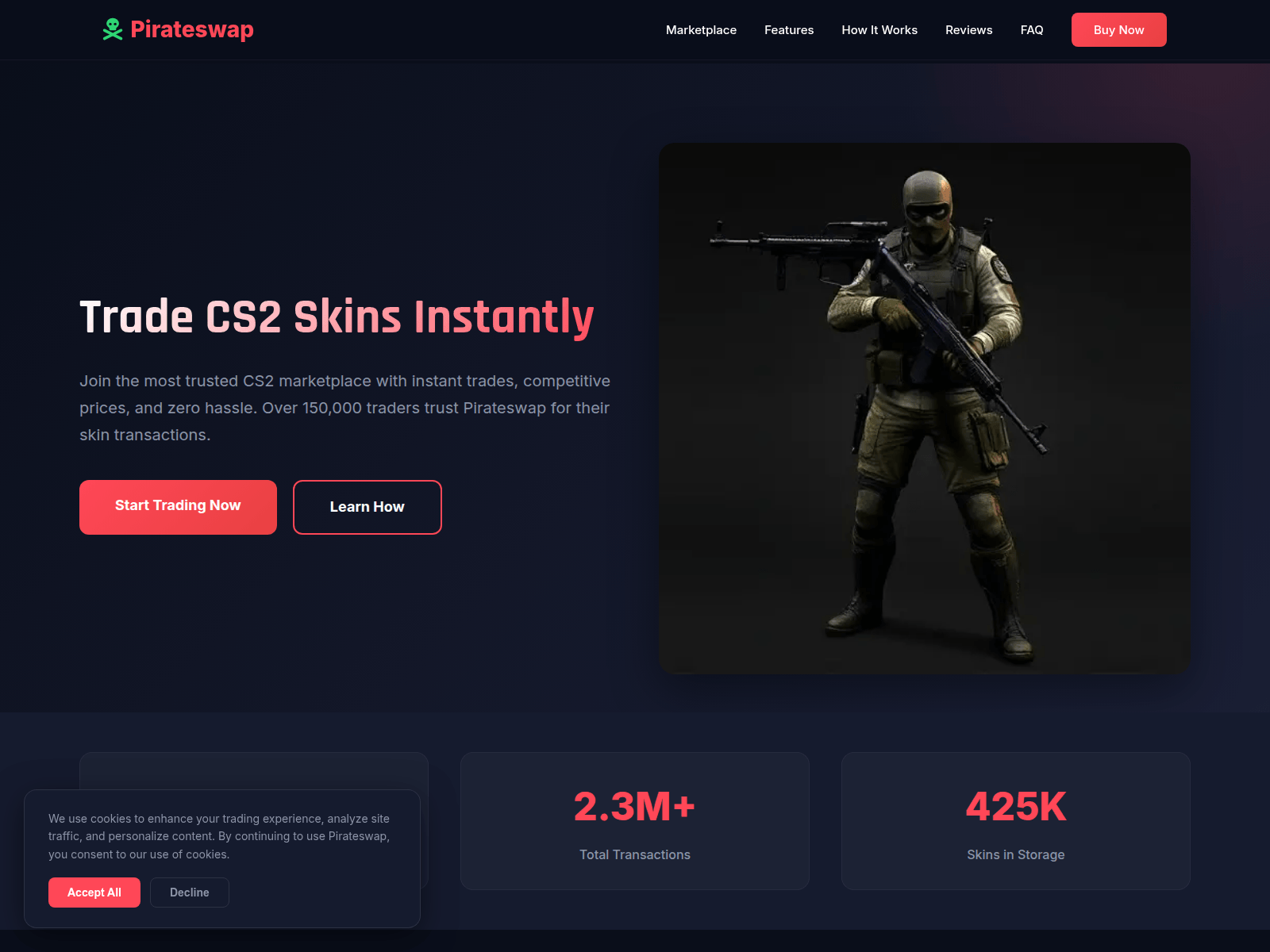 Forensic screenshot of pirateswap.at