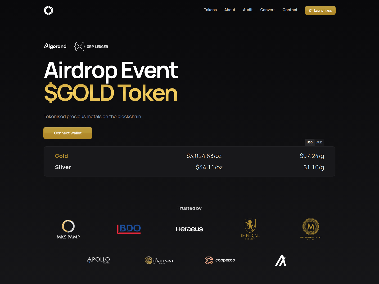 Screenshot of meld-gold.info