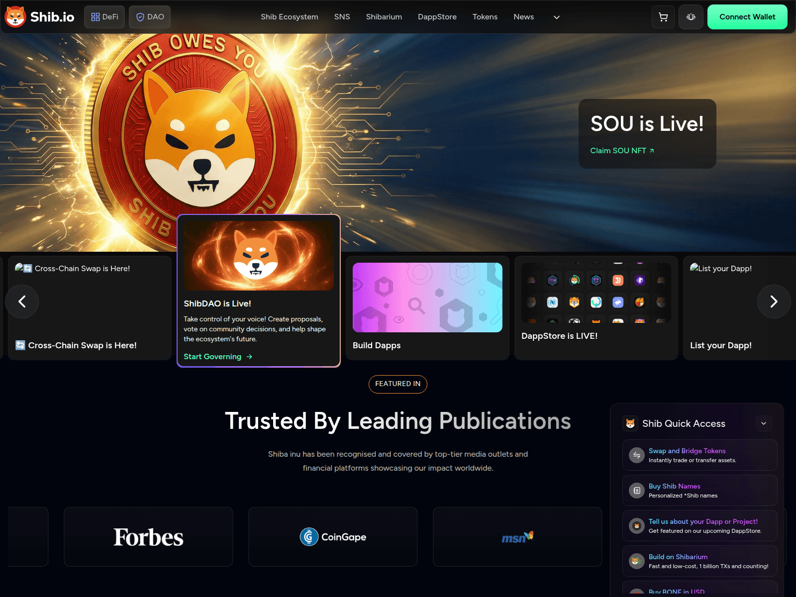 Screenshot of shibportal.net