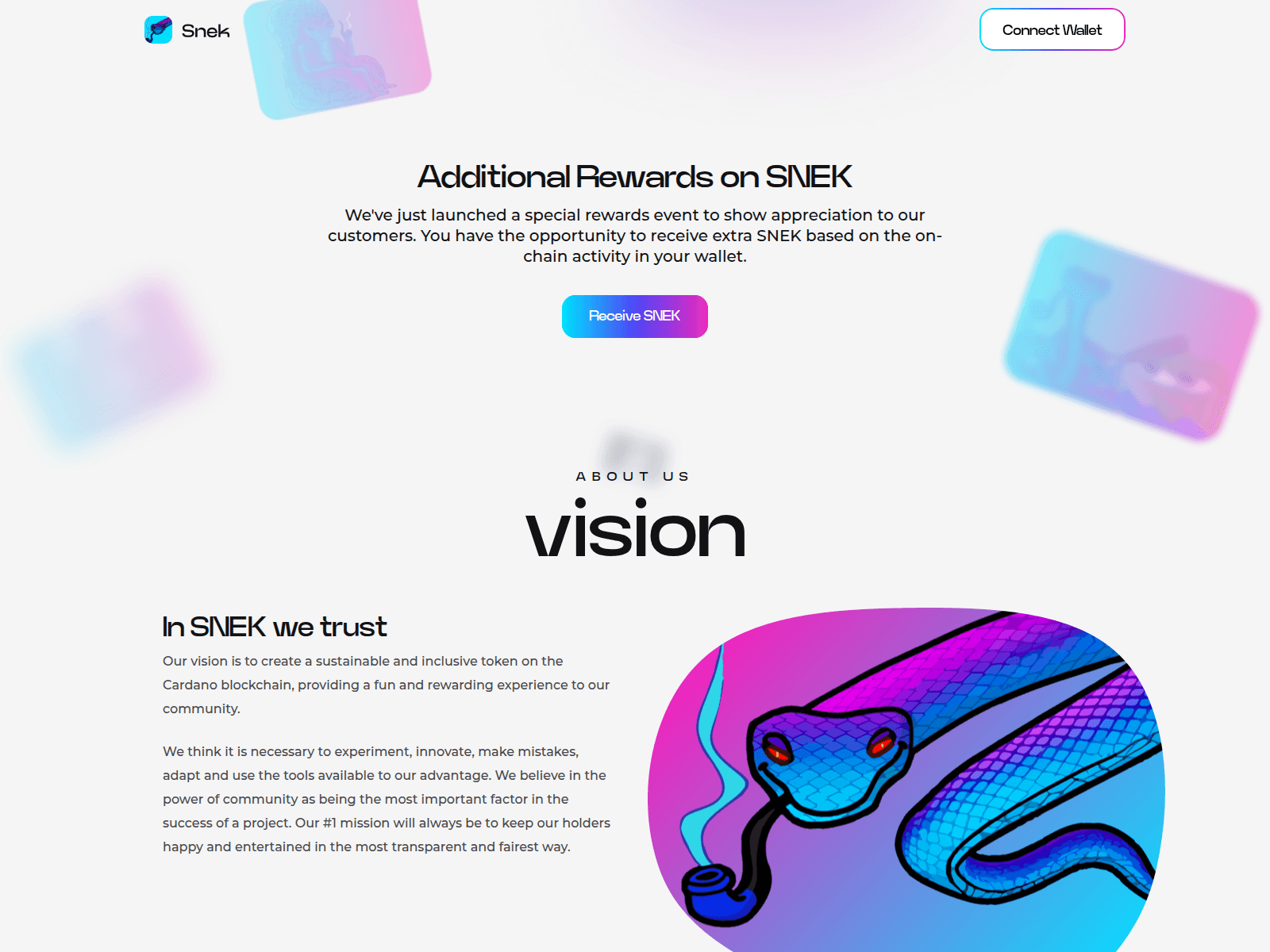 Screenshot of snekgift.net