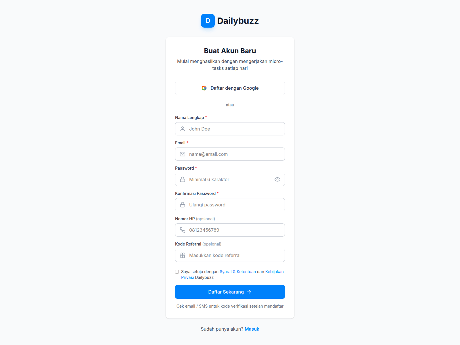 Screenshot of buzzcuan.id