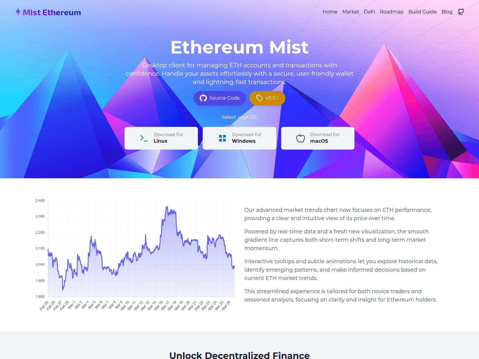 Screenshot of ethereummist.org