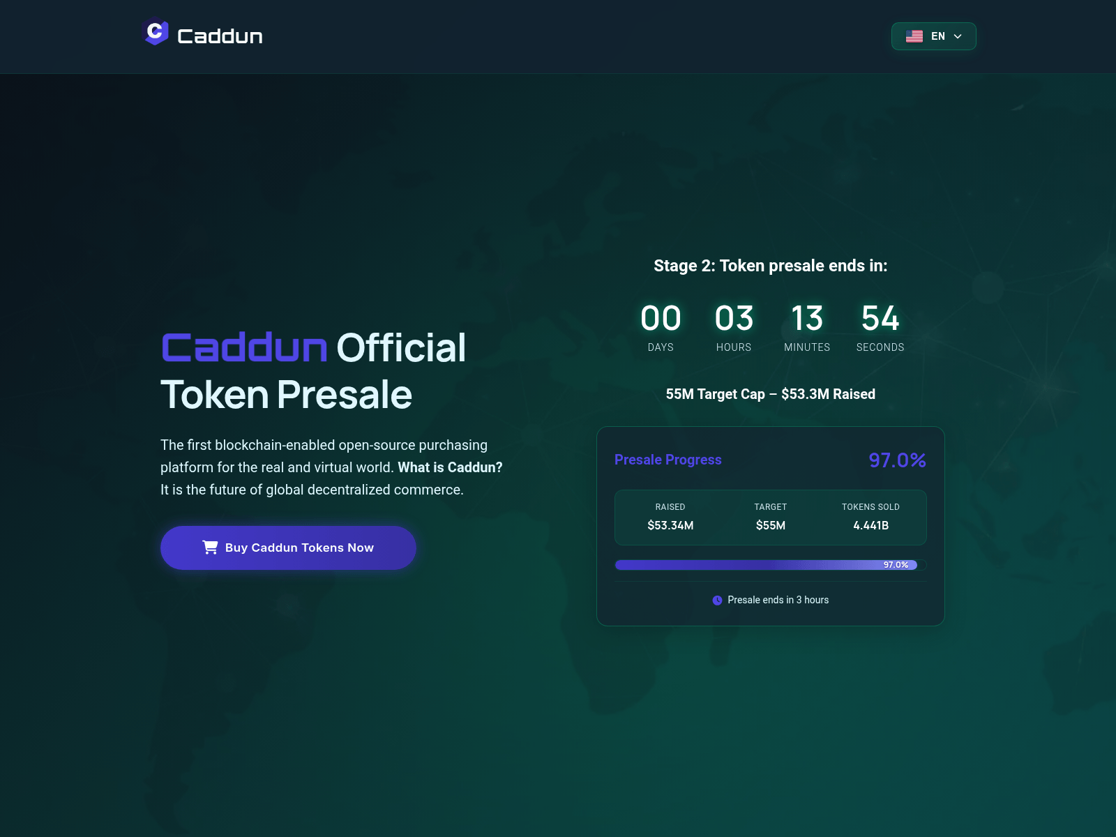 Screenshot of caddun.net