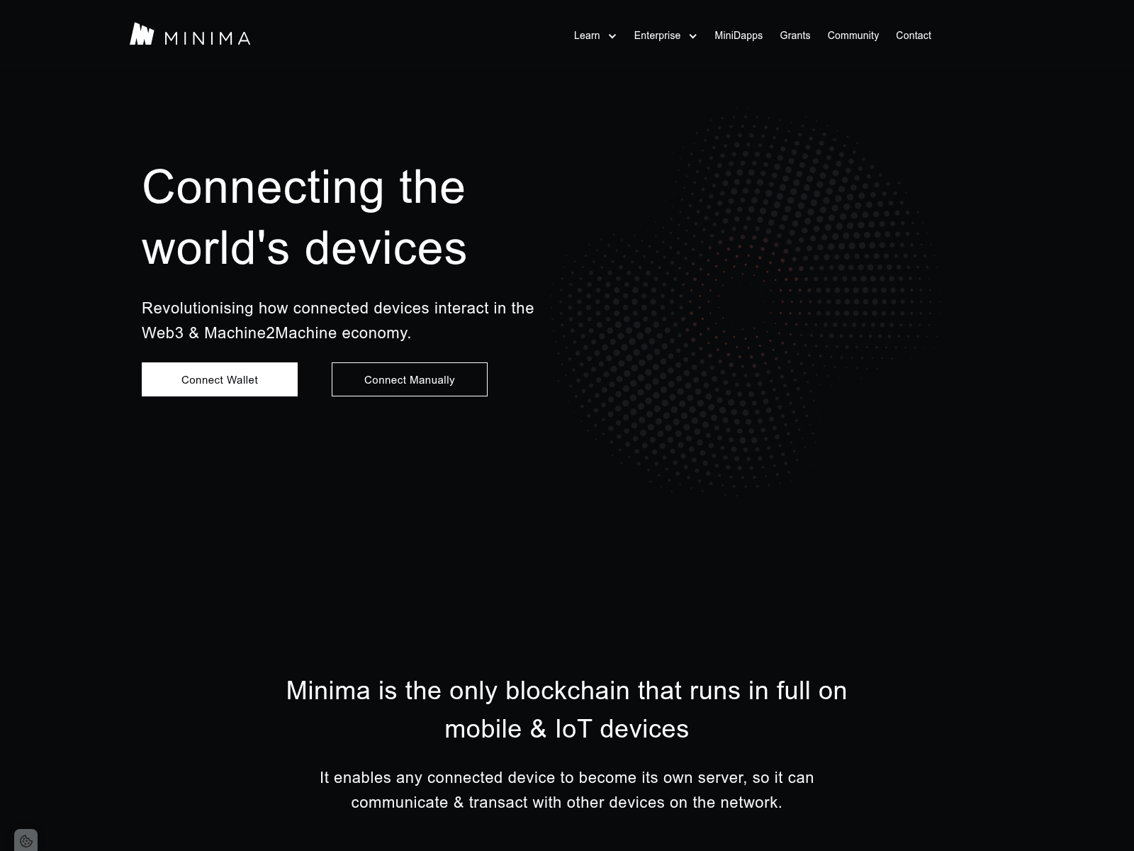 Screenshot of minima-stake.pages.dev
