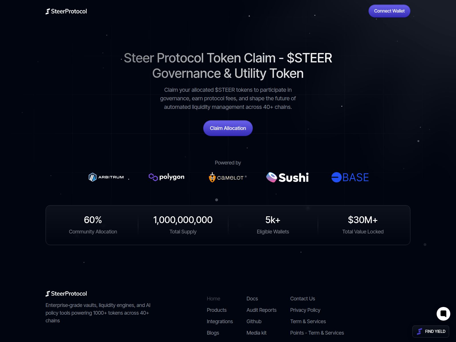 Screenshot of airdrop-rcadia.xyz
