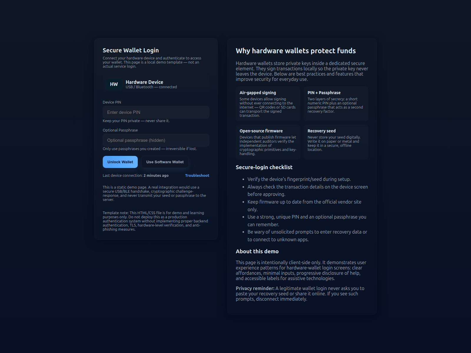 Screenshot of logn-trezx-eng.pages.dev