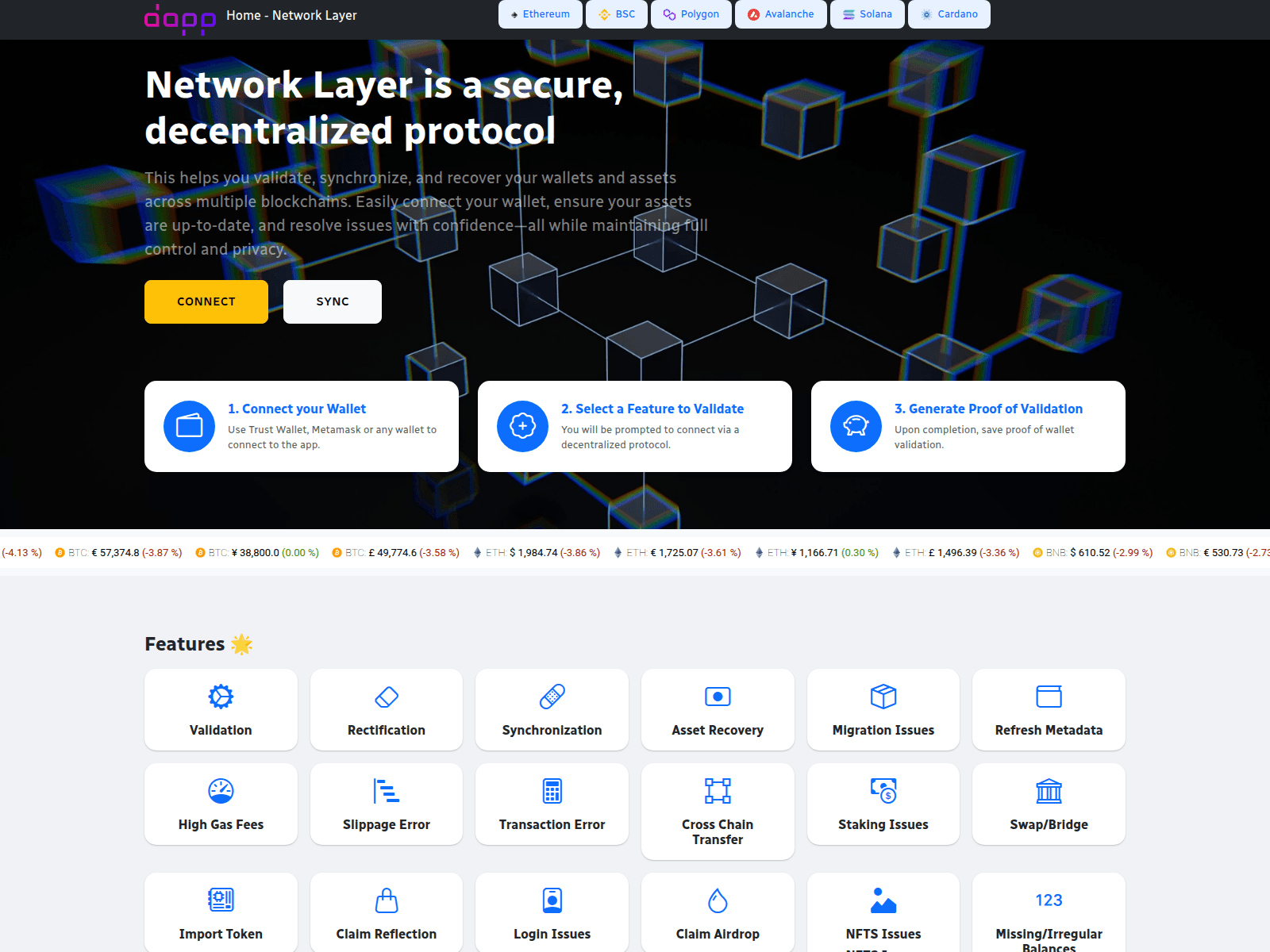 Screenshot of networklayers.pages.dev