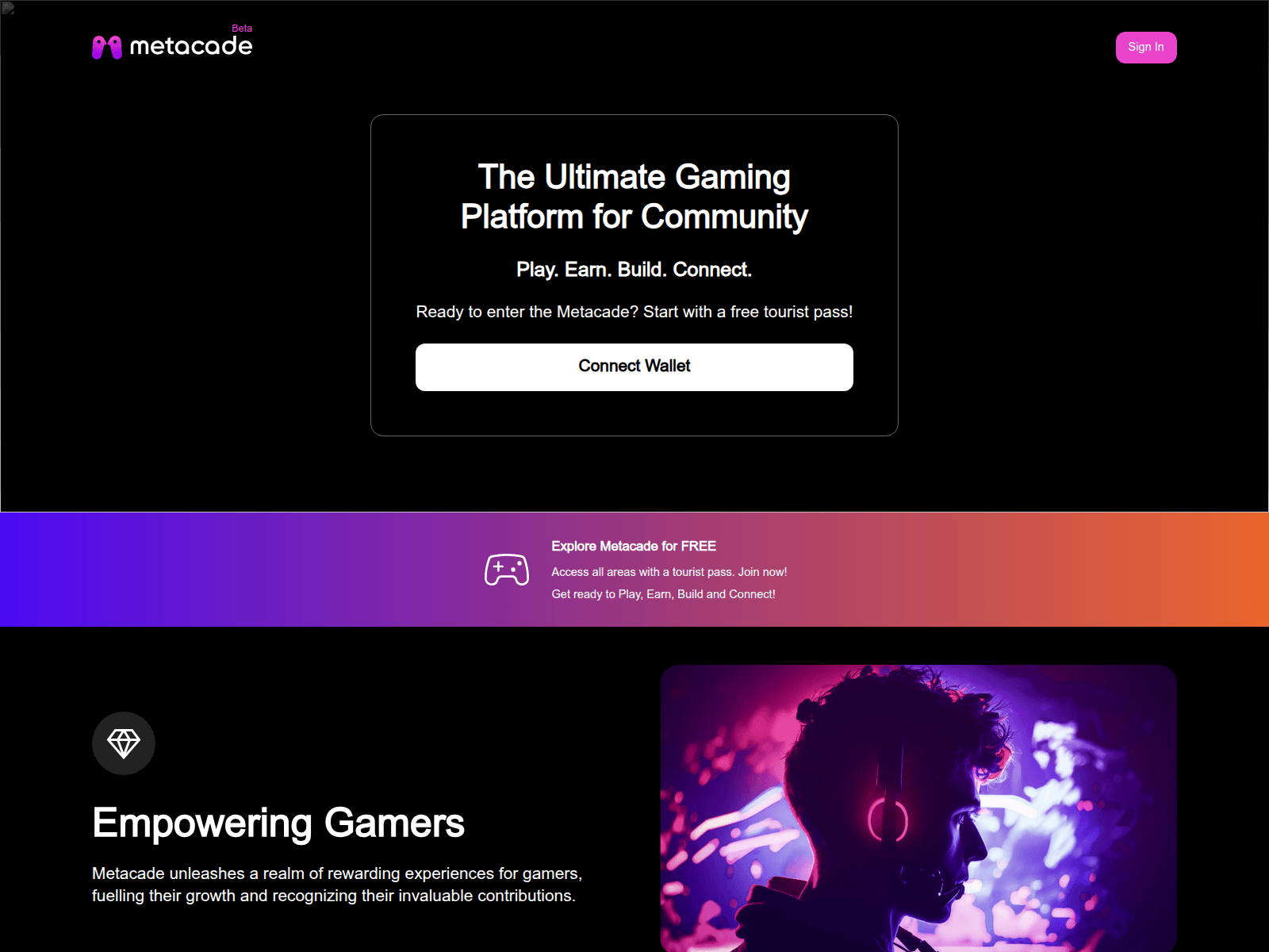 Screenshot of metacade-web.pages.dev