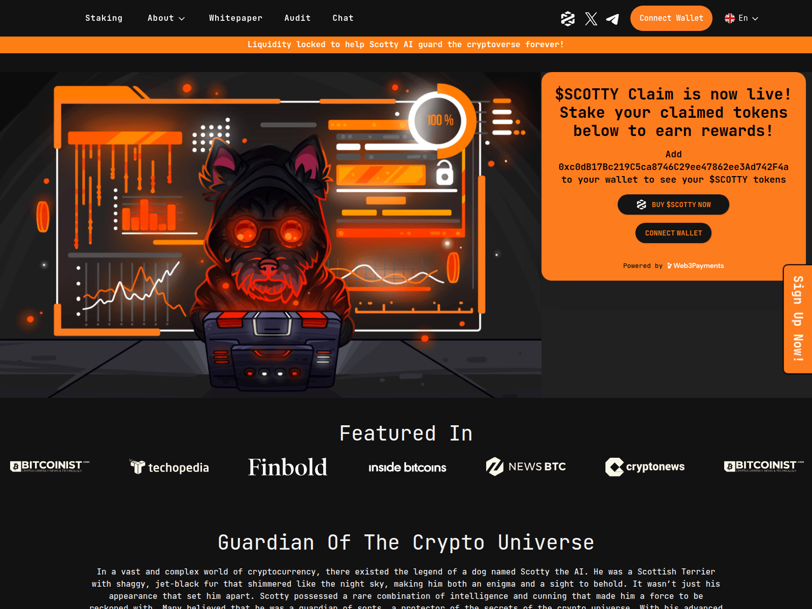 Screenshot of scottytheai-web.pages.dev