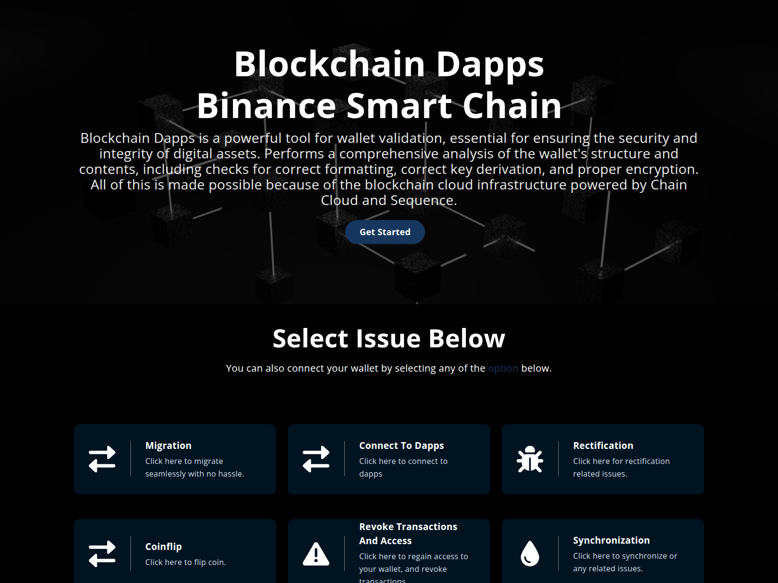 Screenshot of coinsresolverchain.pages.dev