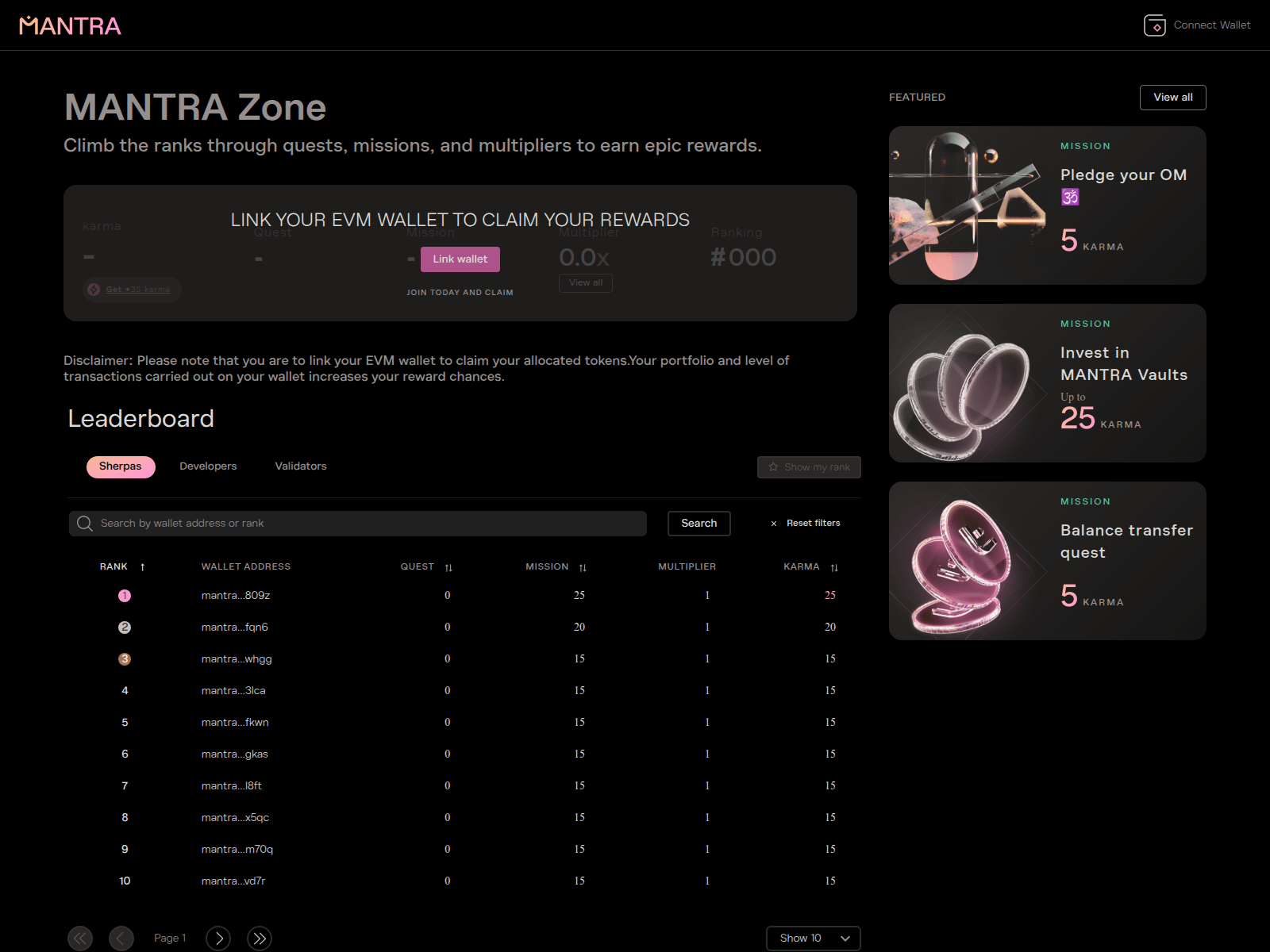 Screenshot of mantra-4zy.pages.dev