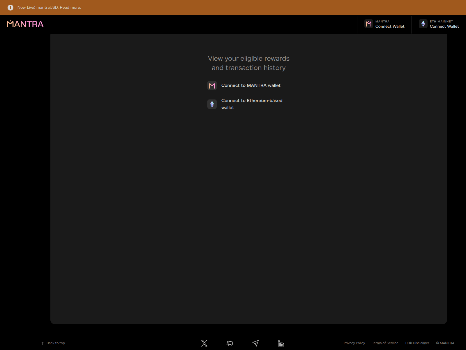 Screenshot of mantra-zones.xyz
