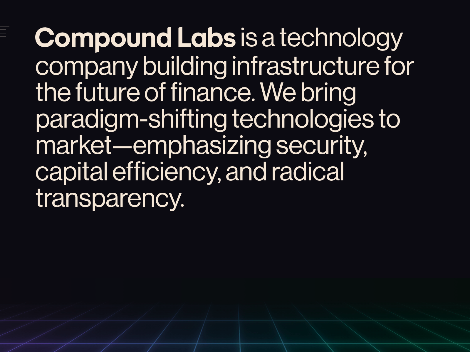 Screenshot of compoundlabs.pages.dev