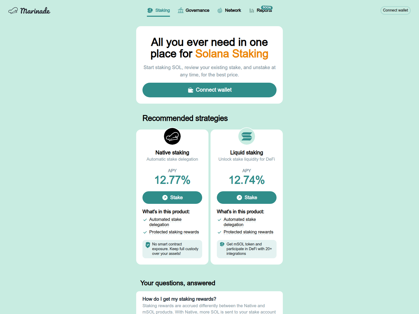 Screenshot of marinade-9sm.pages.dev