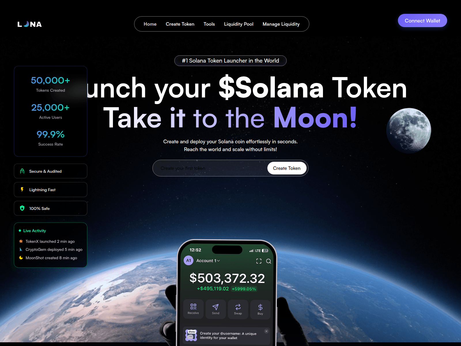 Forensic screenshot of luna.solgo.cc