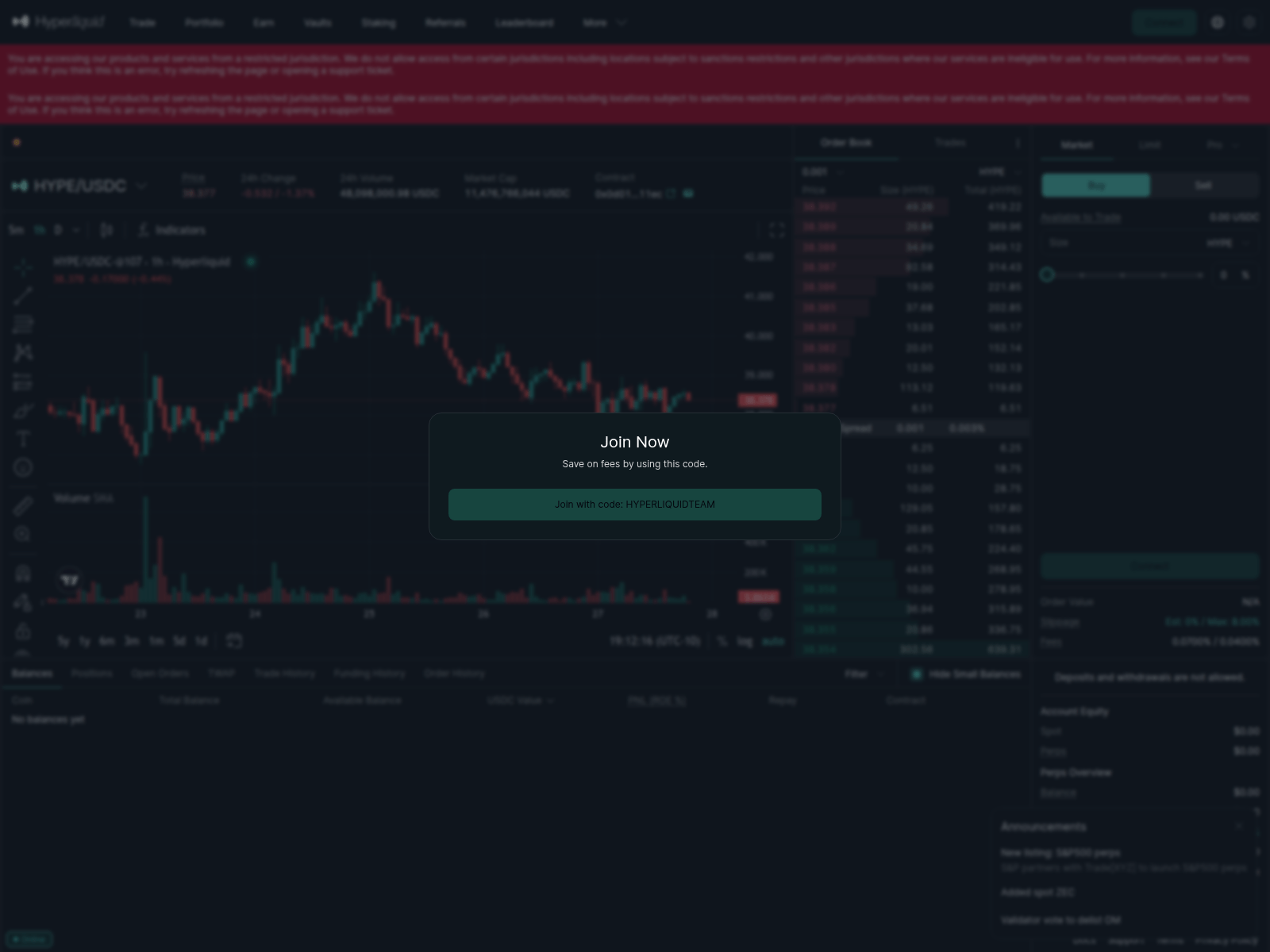 Screenshot of hyperliqudi.com
