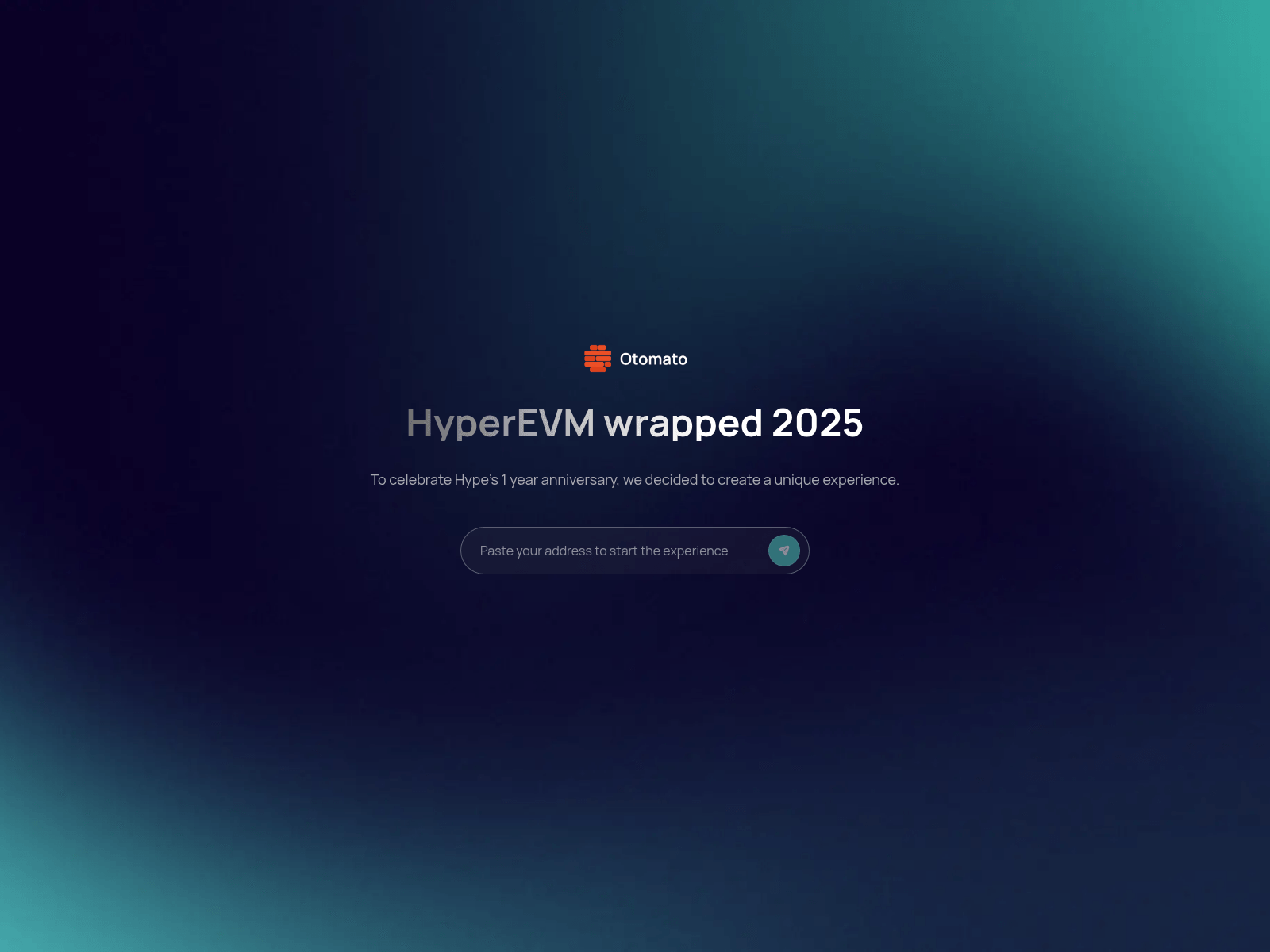 Forensic screenshot of hyperliquid-wrapped.otomato.xyz