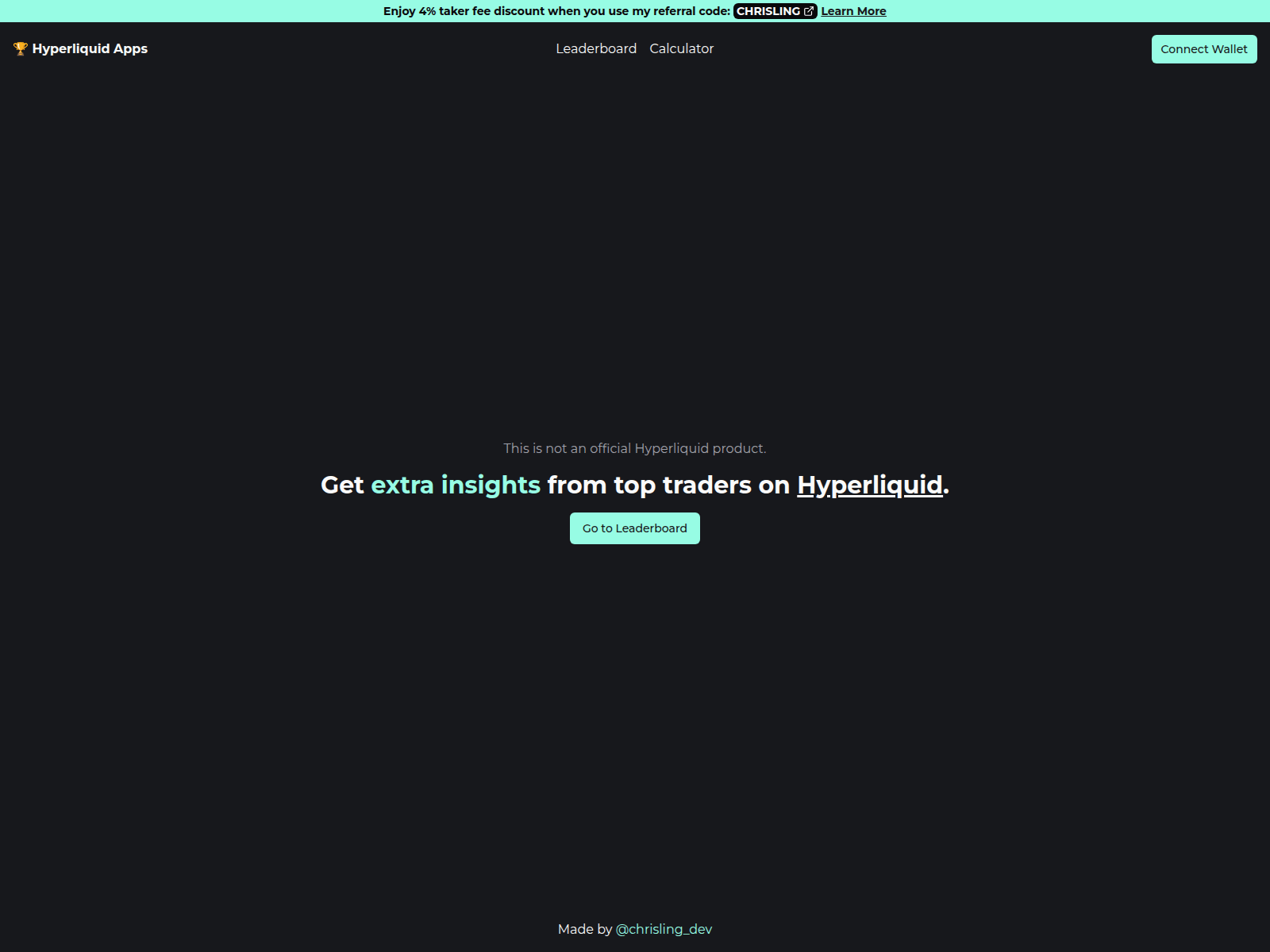 Screenshot of hyperliquid.chrisling.dev