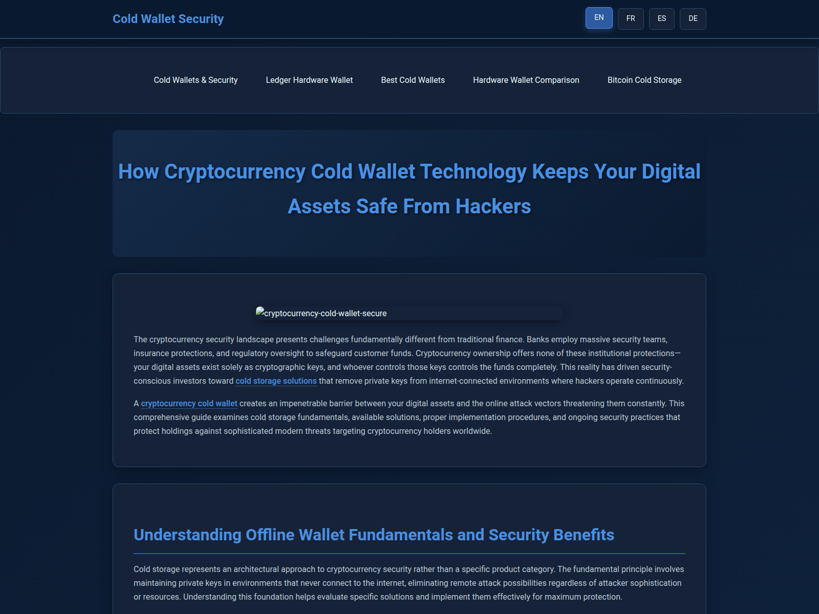 Screenshot of ledger-wallet-connection.com