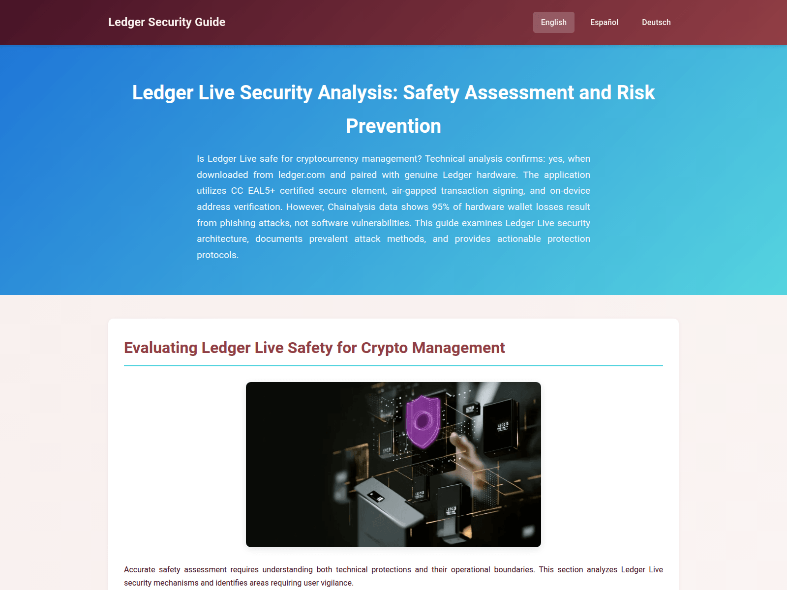 Forensic screenshot of ledger-live-security.org