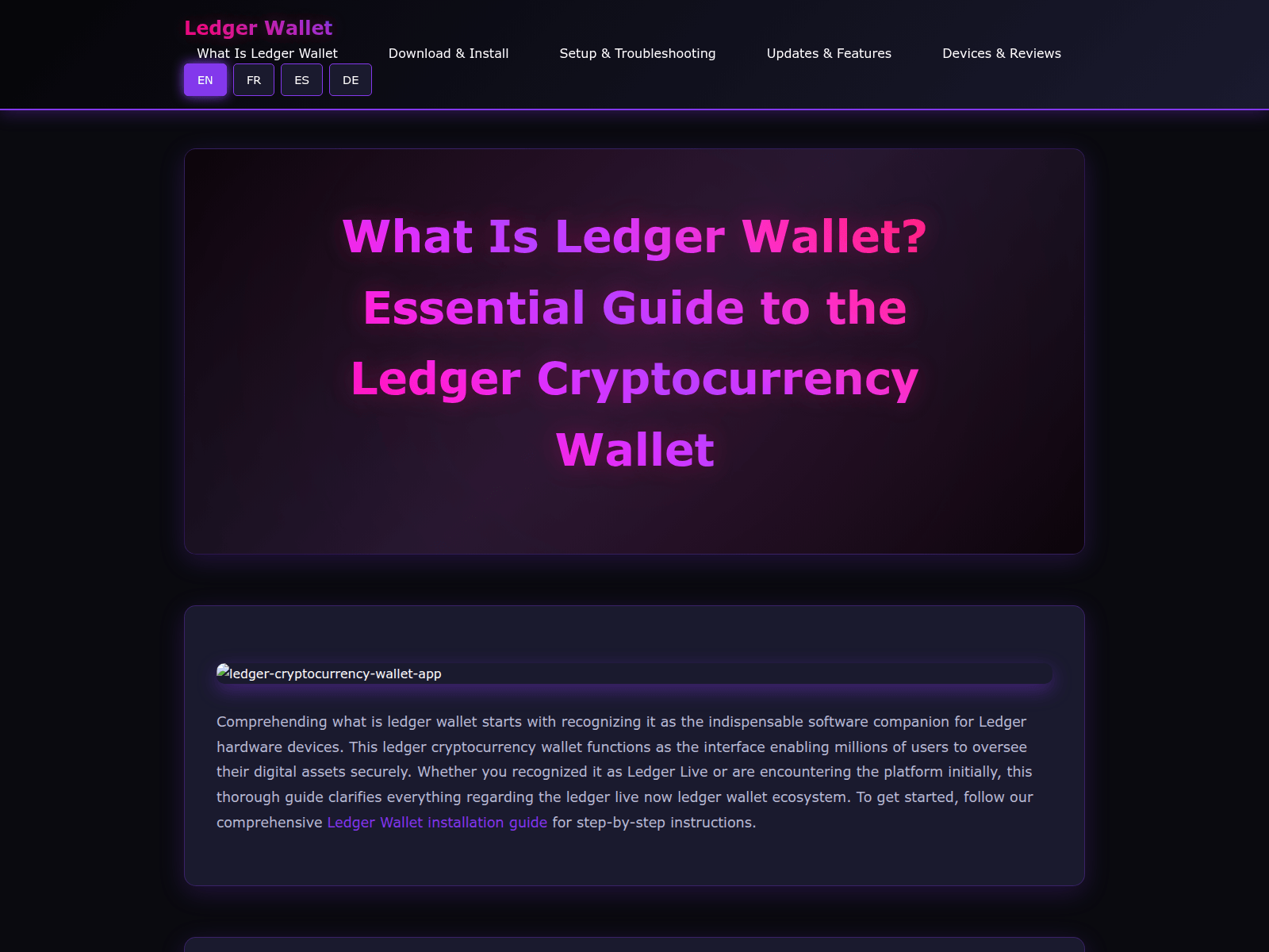 Screenshot of ledger-wallet-crypto-guide.com