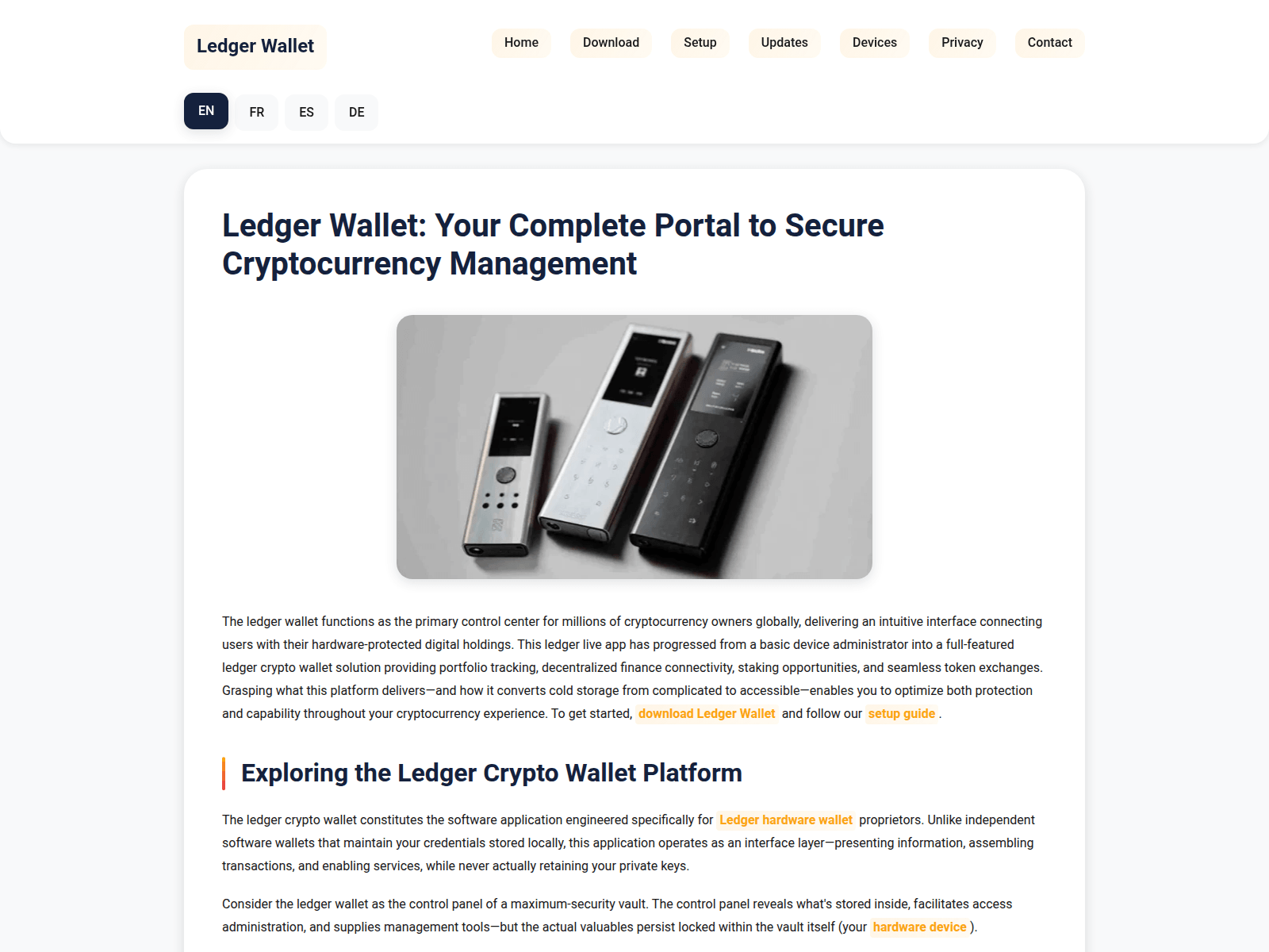 Screenshot of ledger-wallet-secure-crypto.com