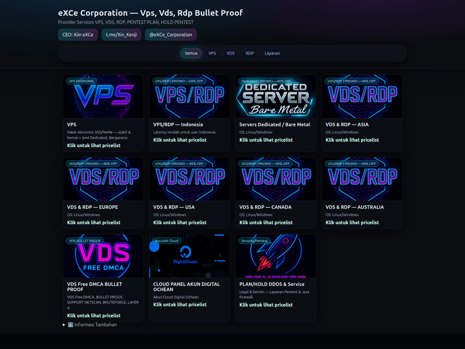 Screenshot of xcddos.xyz