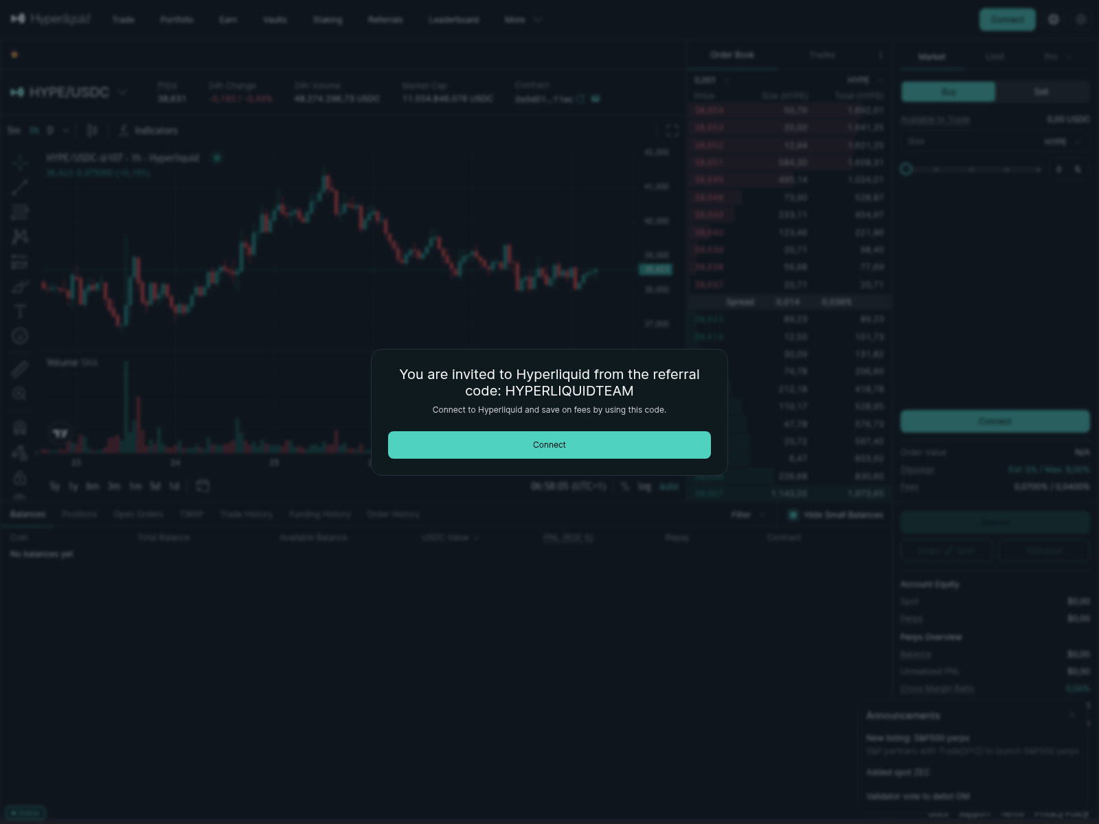 Forensic screenshot of uyperliquid.xyz