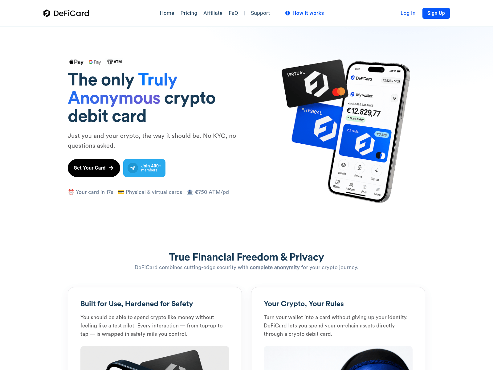 Screenshot of www.defipay.cc
