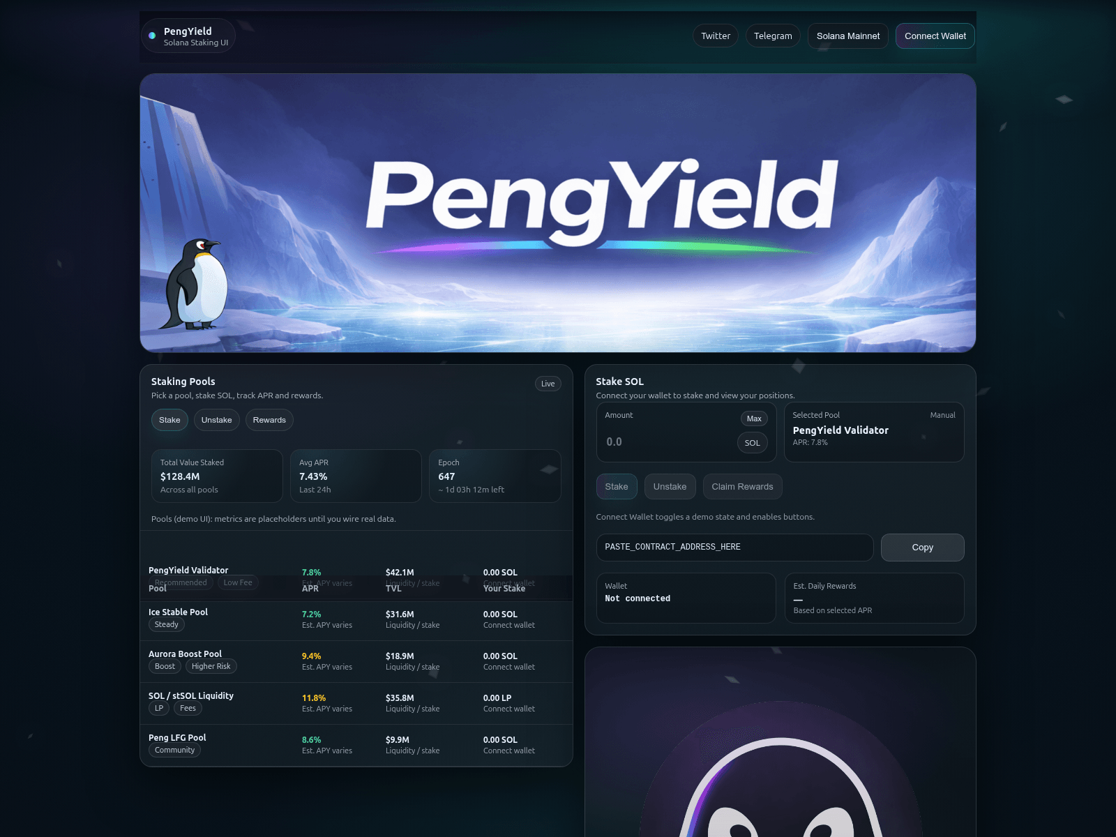 Screenshot of www.pengyield.fun