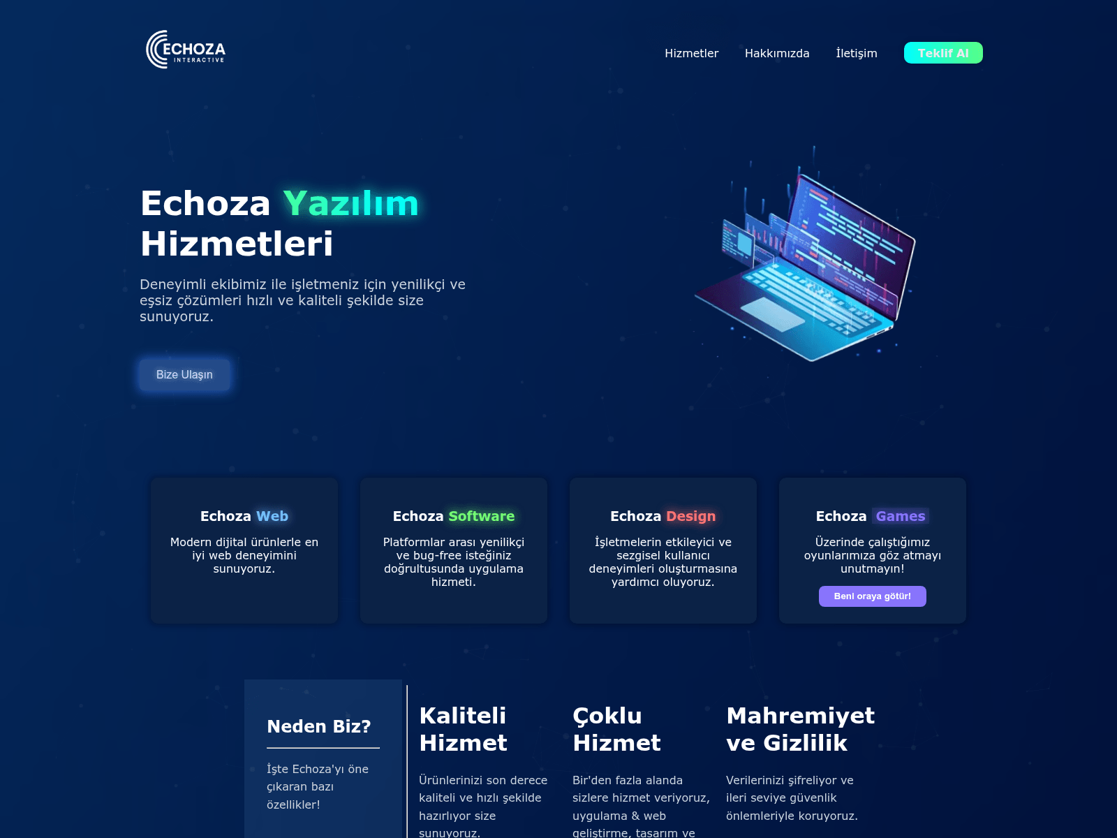 Screenshot of echoza.org