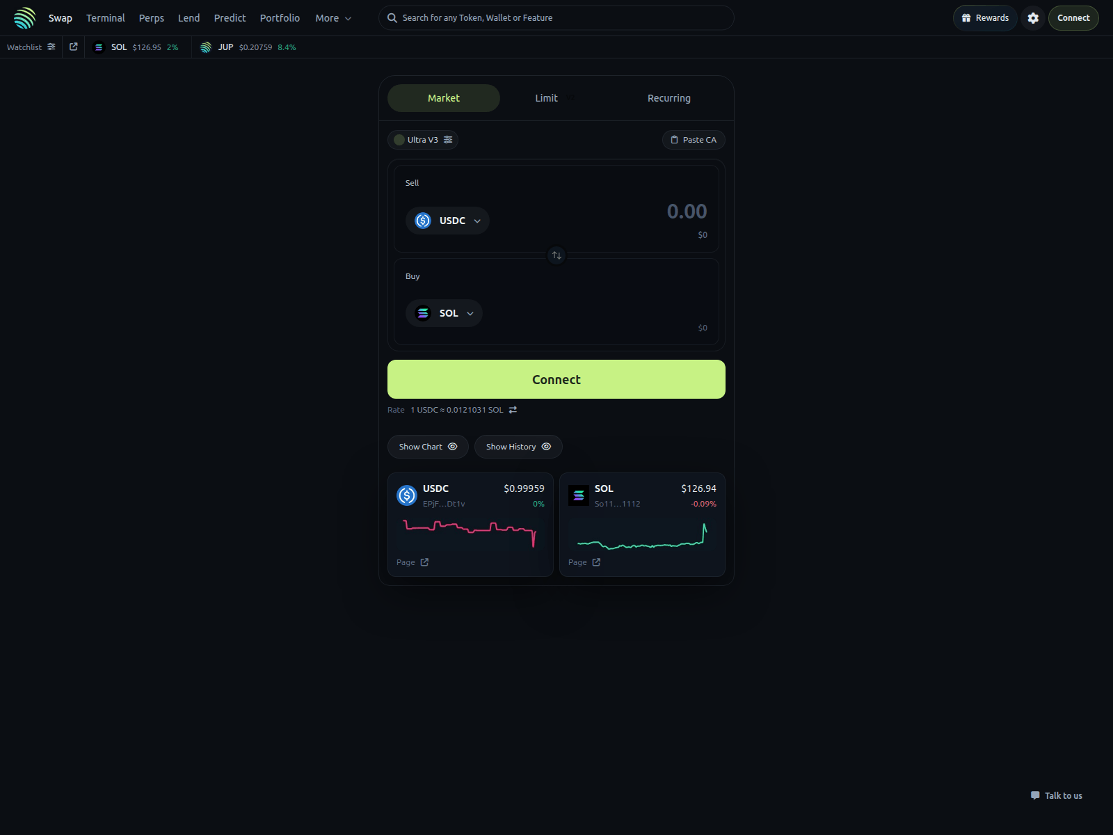 Screenshot of jupiterswap.net