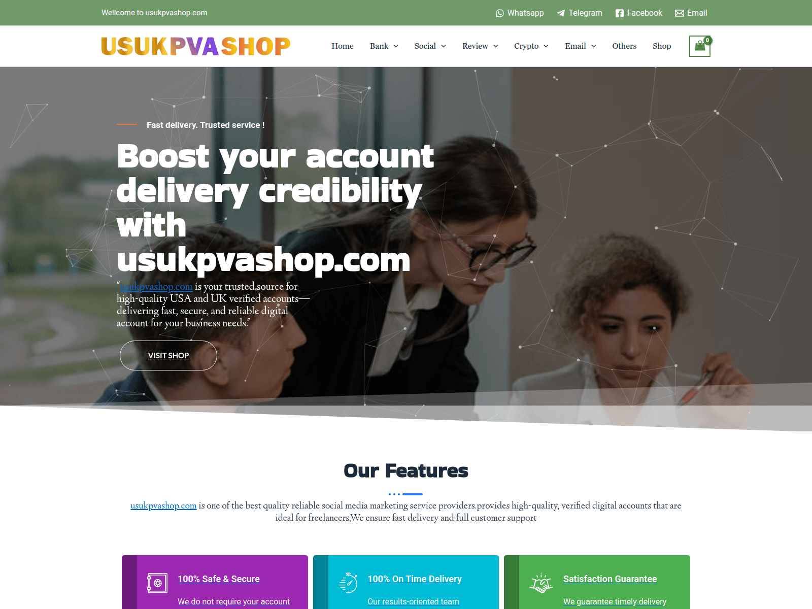 Screenshot of usukpvashop.com
