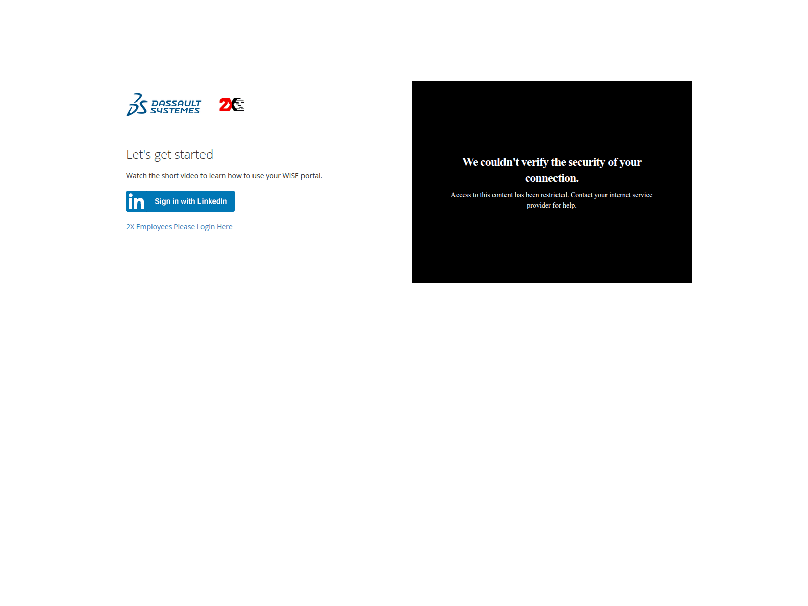 Screenshot of dsnam.wise-portal.com
