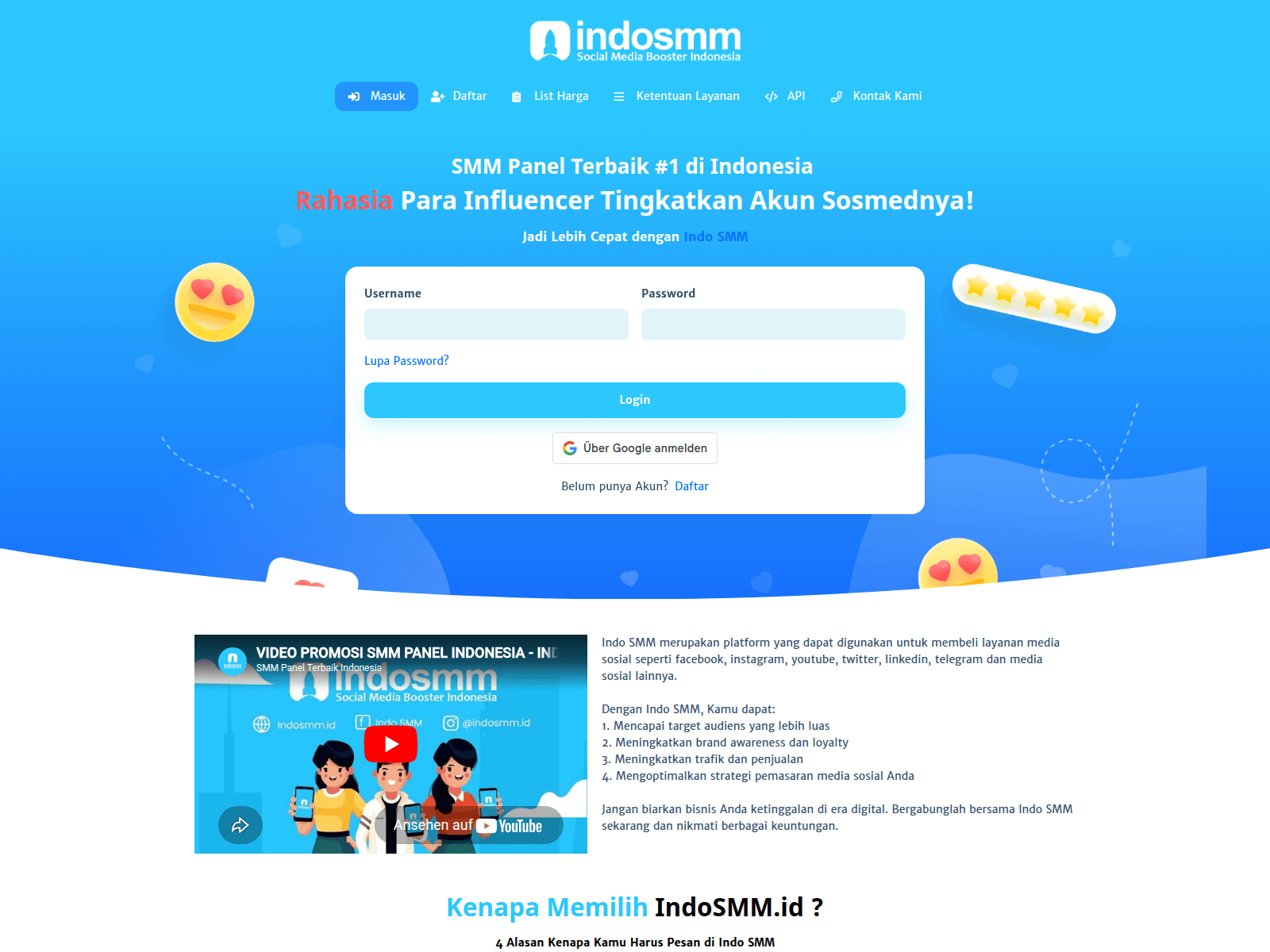 Forensic screenshot of indosmm.id