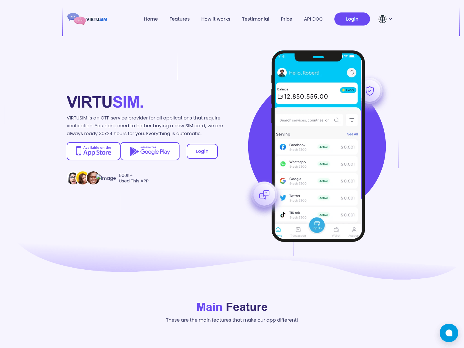 Screenshot of virtusim.com