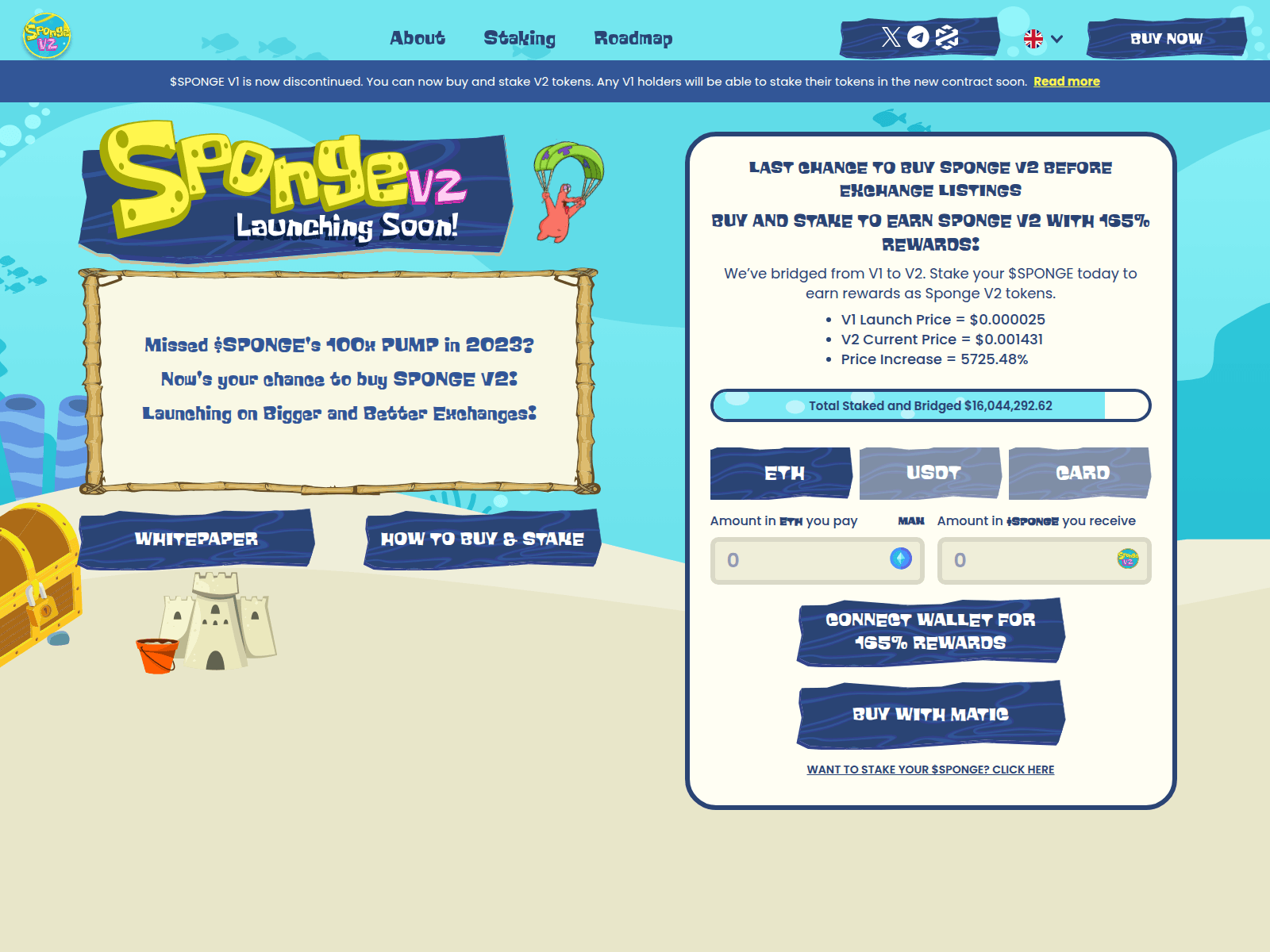 Screenshot of spongetoken-xyz.pages.dev