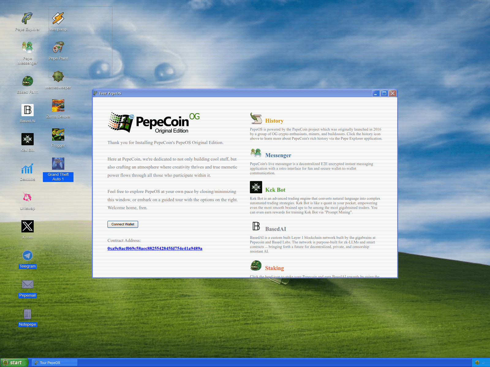 Screenshot of ai-pepedoge.pages.dev