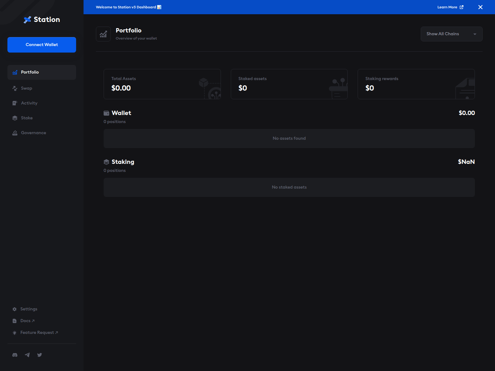 Screenshot of station-wallet.pages.dev