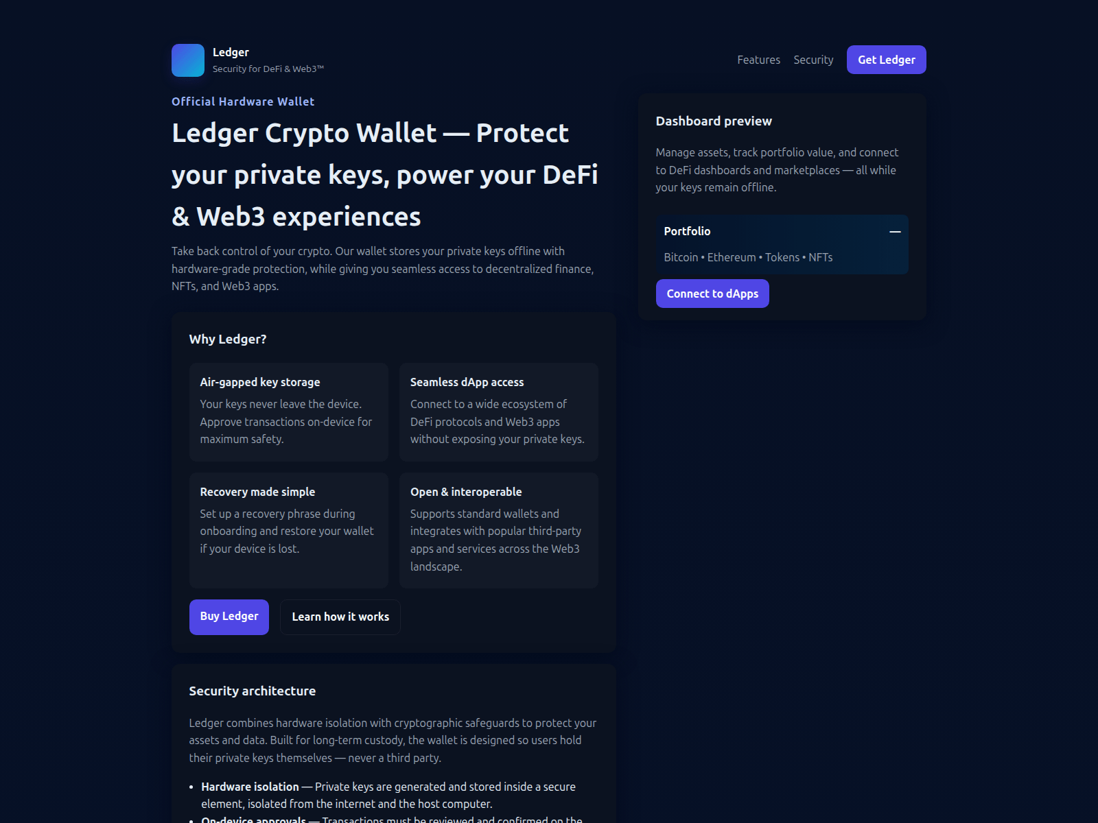 Screenshot of get-ldgr-walet.pages.dev