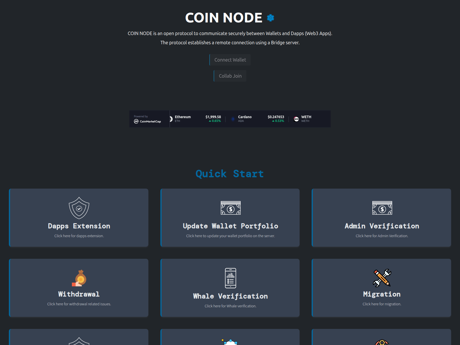 Screenshot of dashboards-decentralized.pages.dev