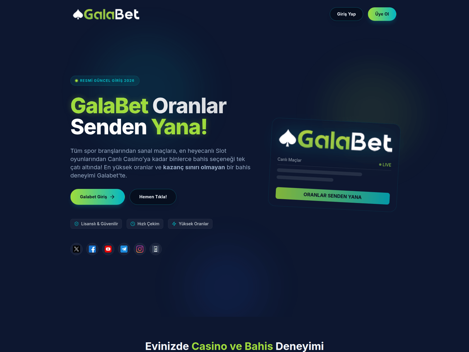 Screenshot of galabet.com