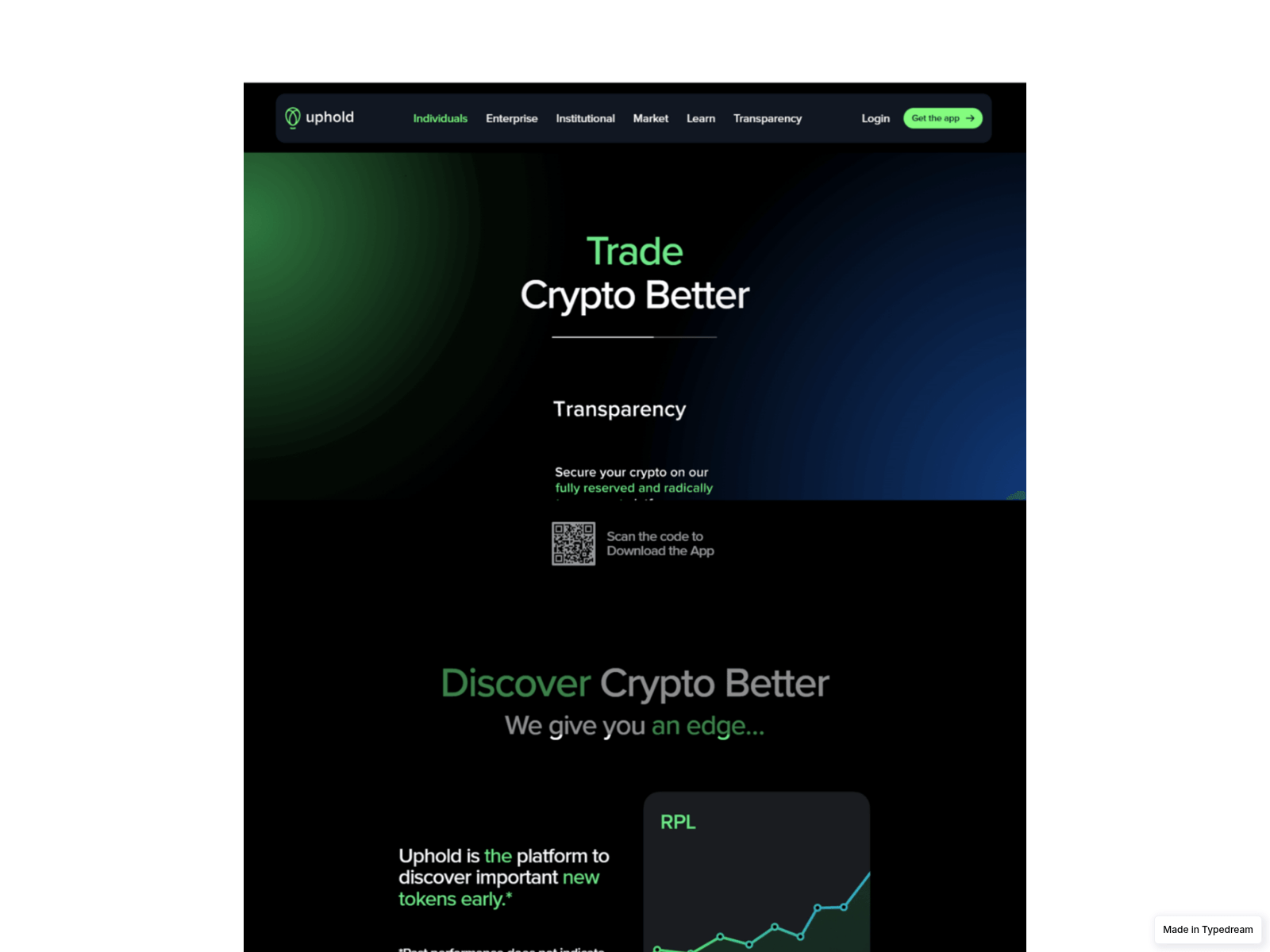 Screenshot of h-uphooold-login.typedream.app