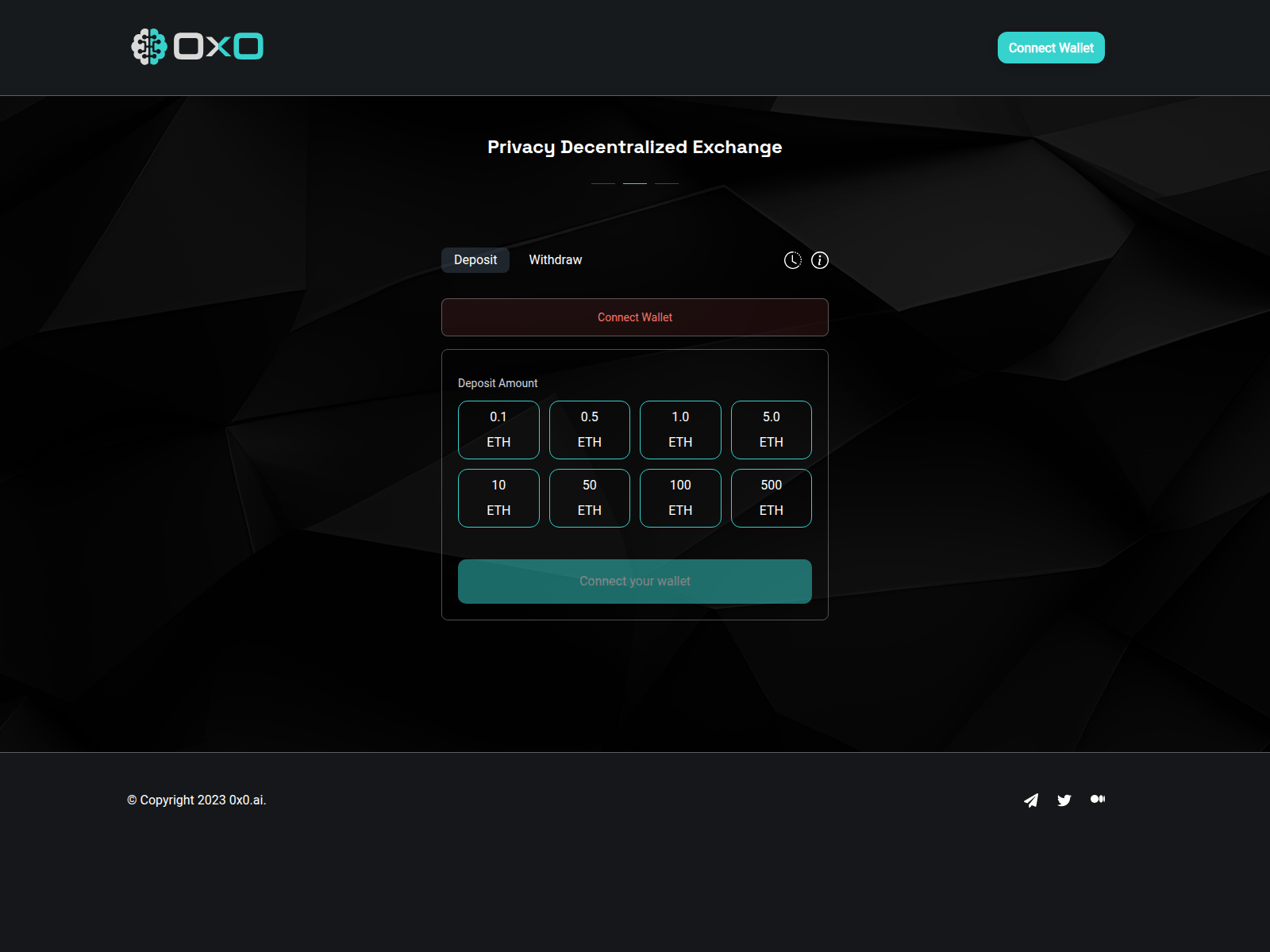 Screenshot of dashboard0x0.pages.dev